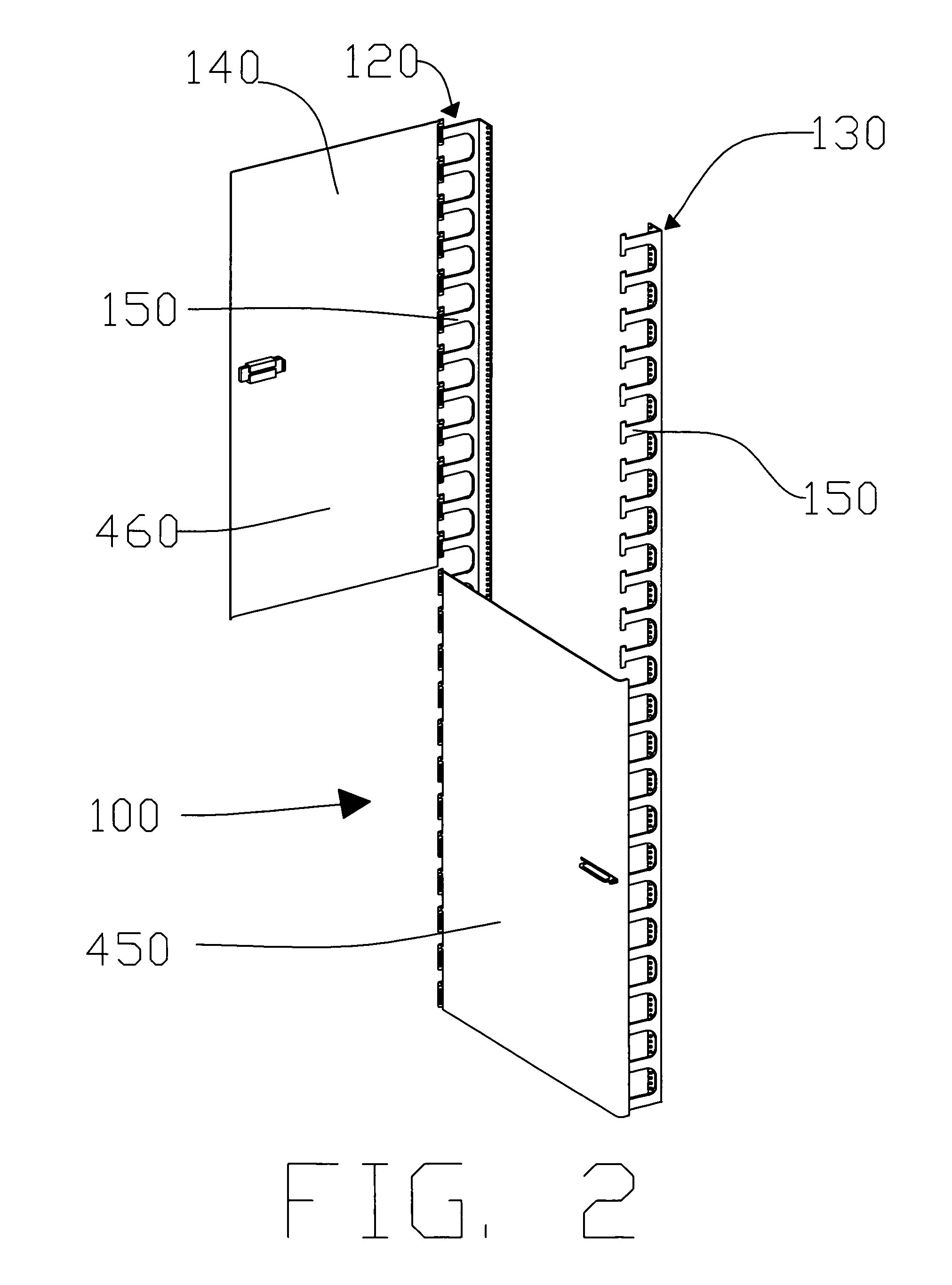 Secure equipment rack door assembly