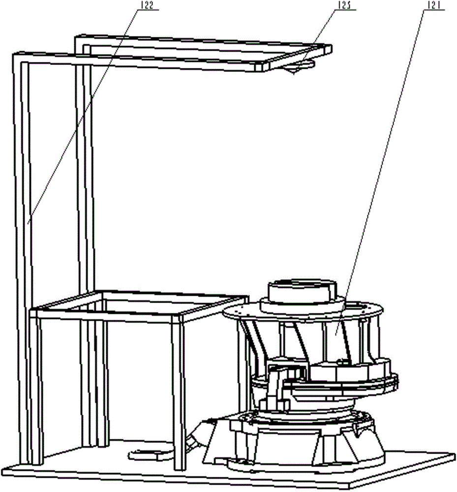 Automatic robot device for grinding air feeding and discharging edges of blade