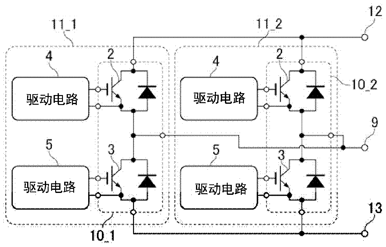 Drive circuit for power semiconductor element, power conversion module, and power conversion device