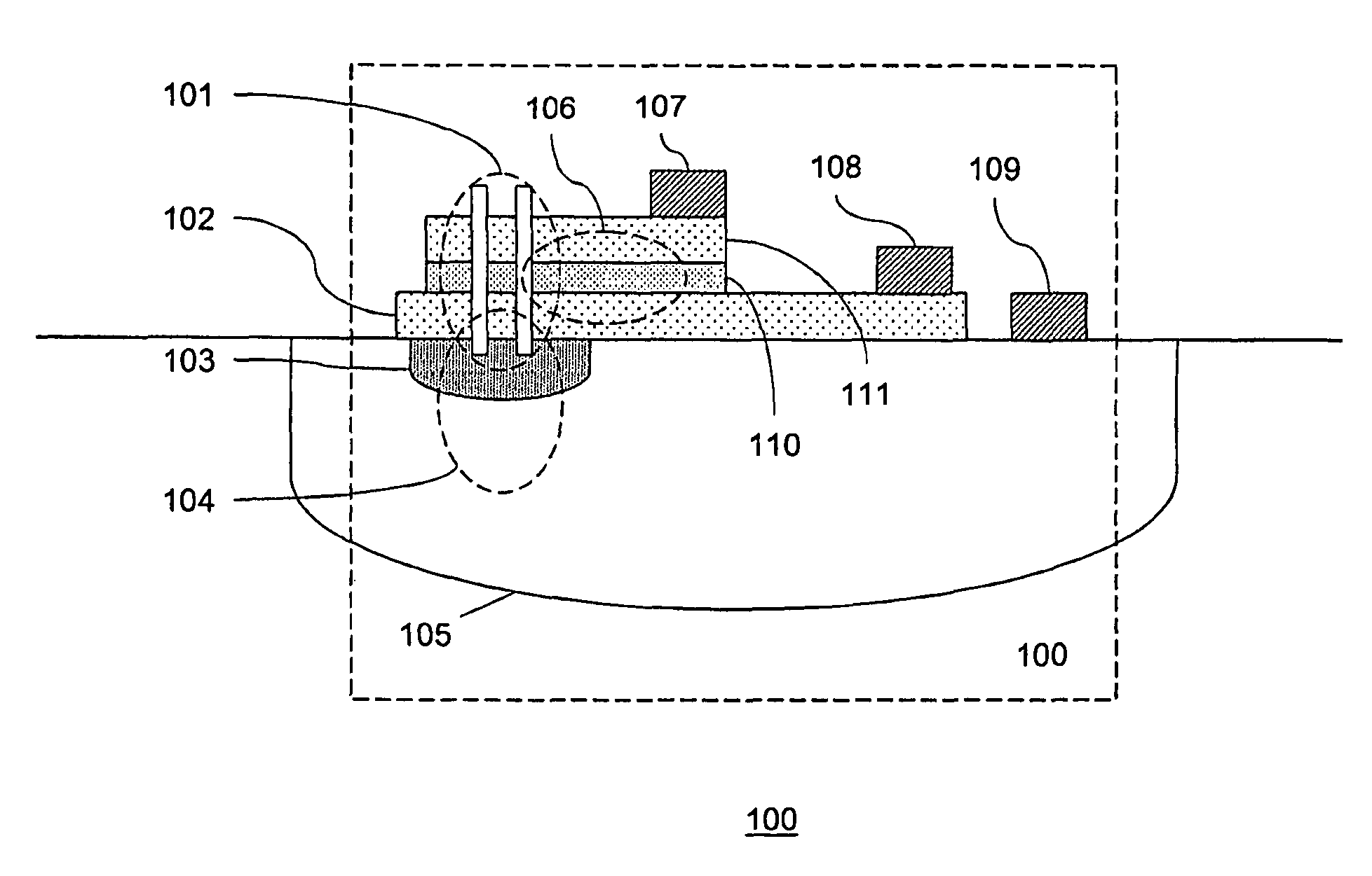 Integrated plasmonic nanocavity sensing device