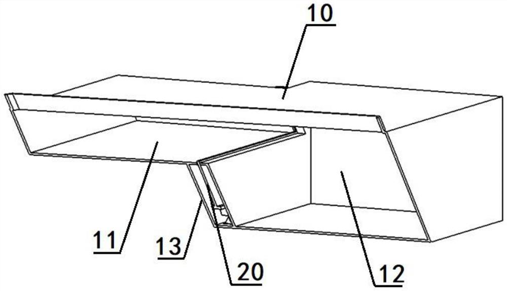 Instrument panel glove box structure with large storage space and preparation method of instrument panel glove box structure