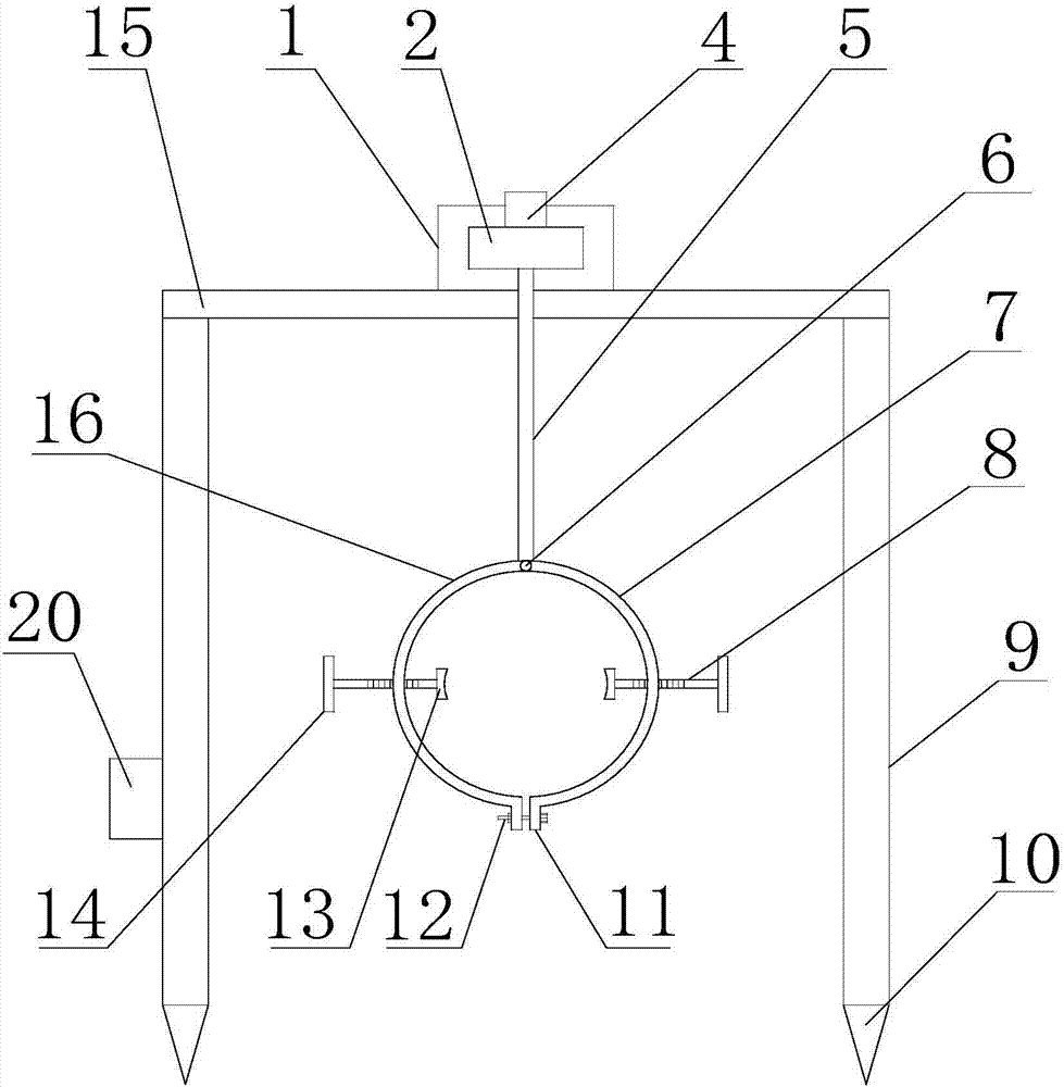 Petrochemical engineering pipe installing and hoisting device