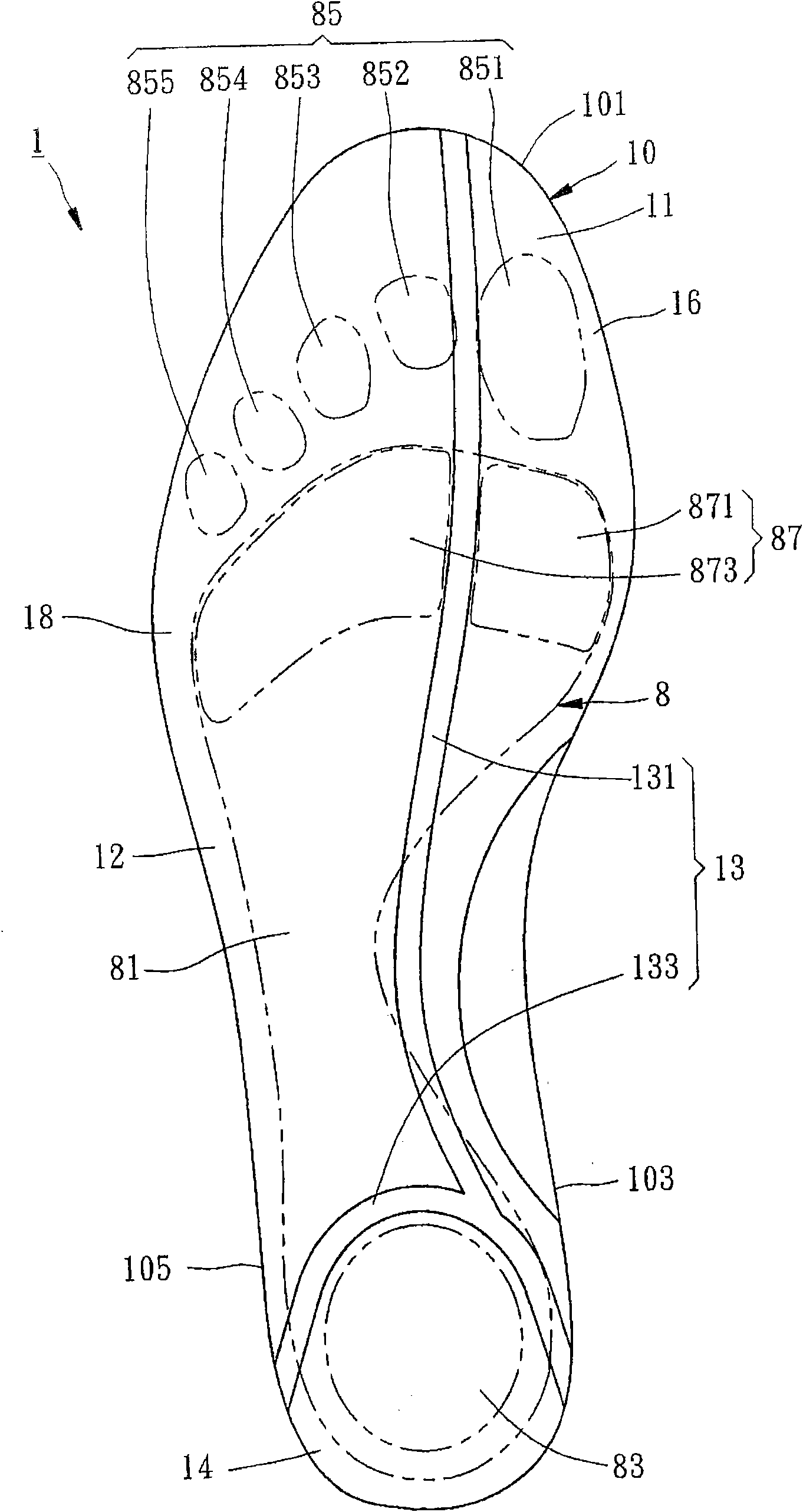 Ventilating insoles