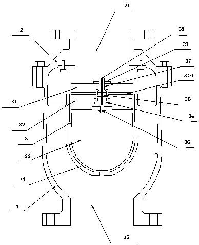 Three-stage exhaust and waterproof hammer type air valve