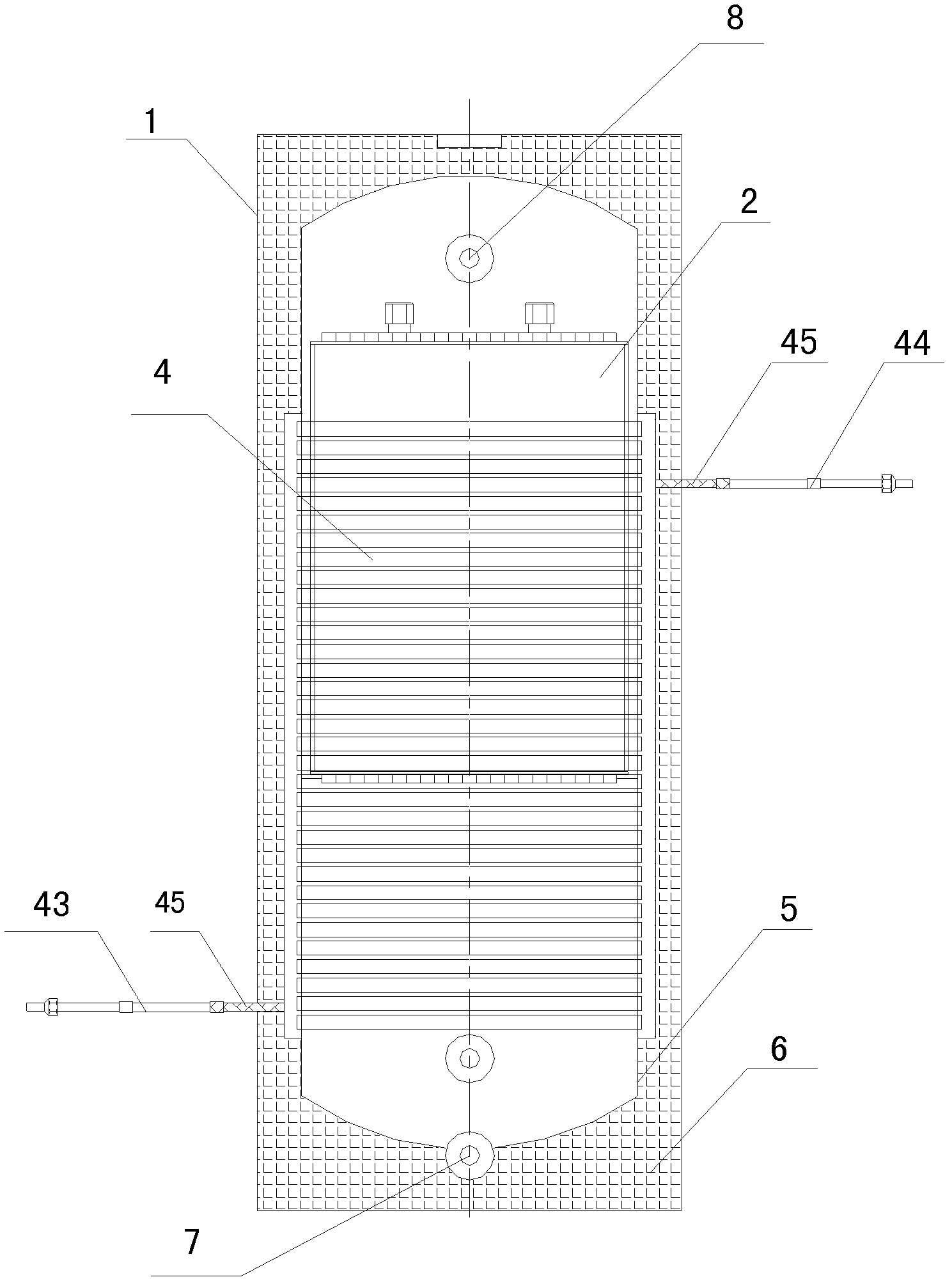 Outer-disk micro channel type thermal storage water tank for heat pump water heater