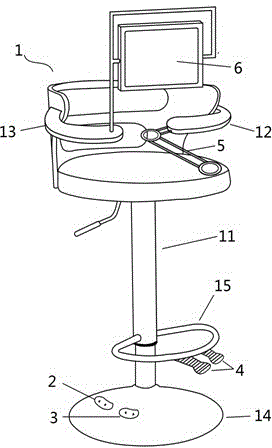 Special chair for endoscopist surgery