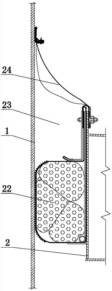 Combined type sealing mechanism for external floating roof oil tank