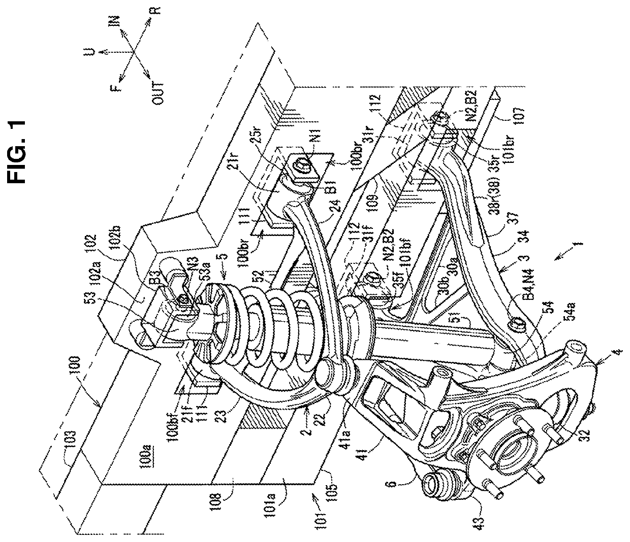 Front suspension structure of automotive vehicle