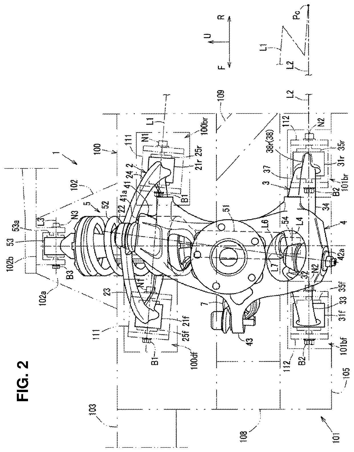 Front suspension structure of automotive vehicle