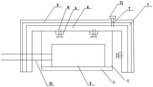 Bracket type heat insulation and cooling motor cover