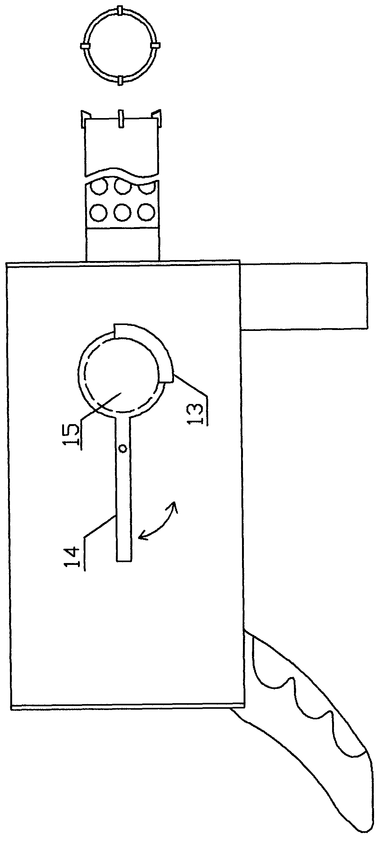 Fire-fighting lance capable of passing through barriers