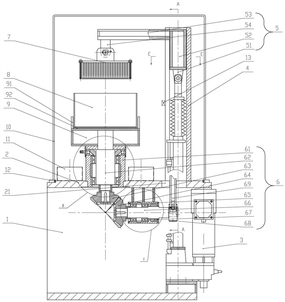 A linkage chopping device for biological tissue