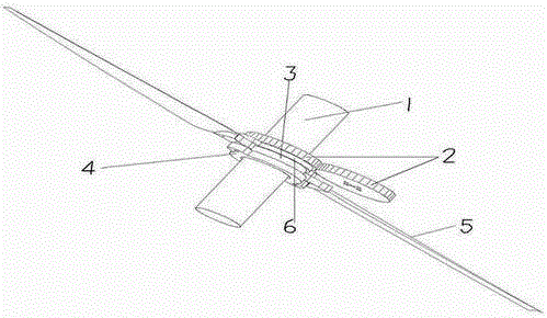 In-series coaxial twin-propeller tailstock-type vertical taking-off and landing unmanned aerial vehicle