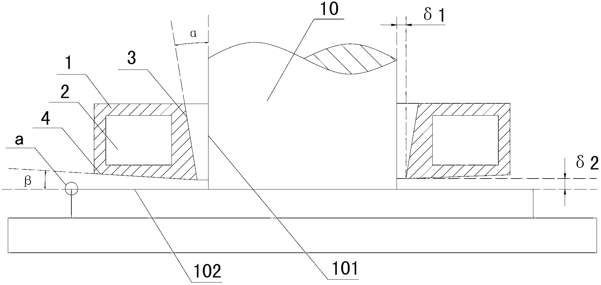 Quenching inductor for shaft parts and quenching method