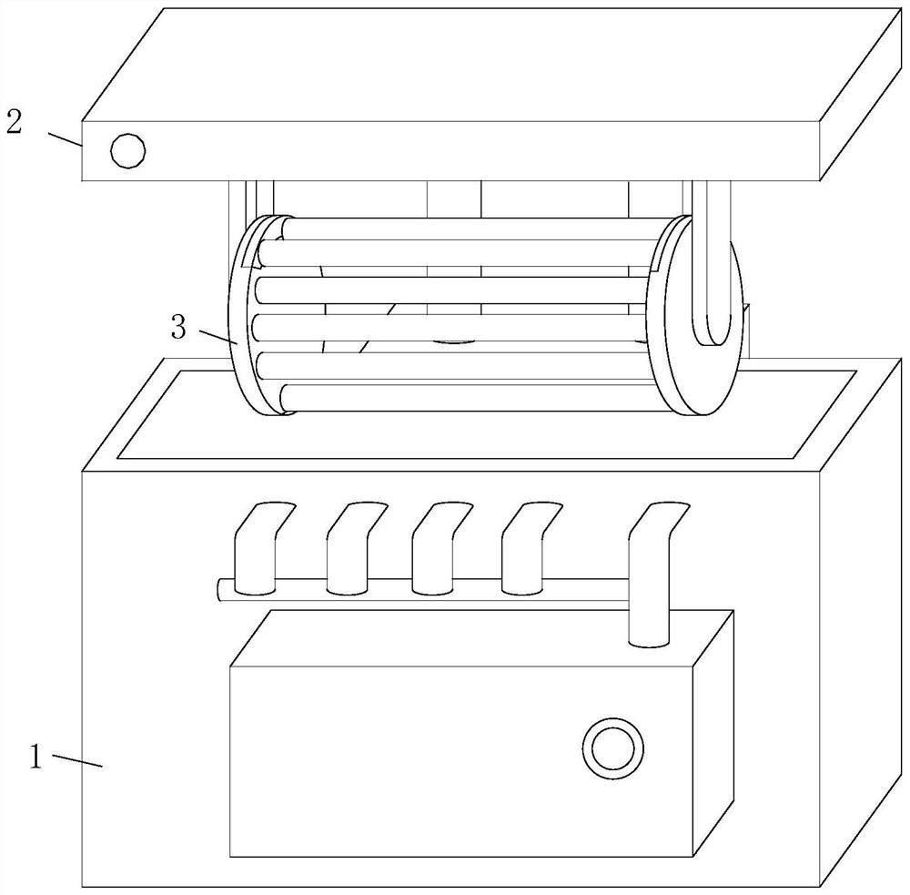 Unfreezing device capable of avoiding hand taking