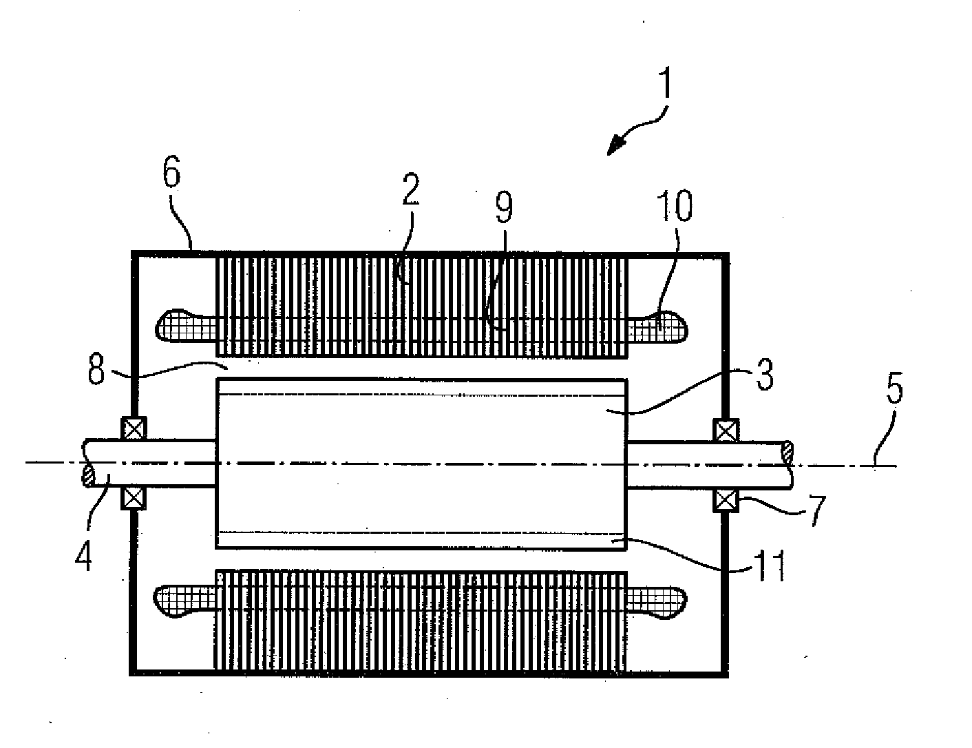 Permanently-excited dynamoelectric machine