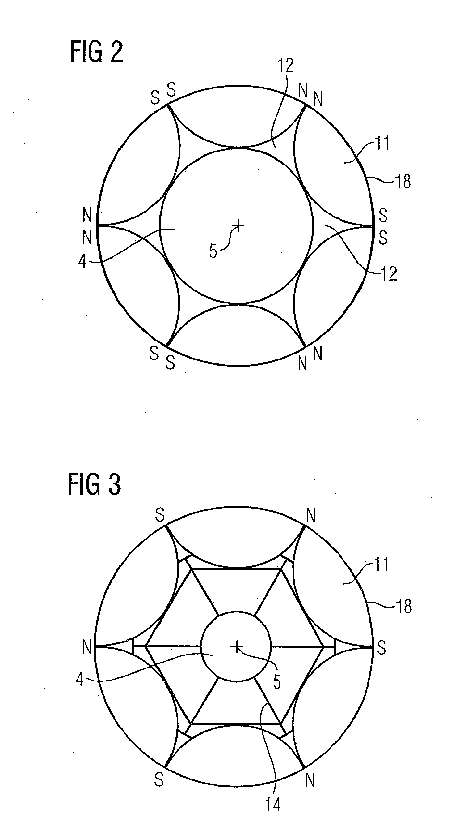 Permanently-excited dynamoelectric machine