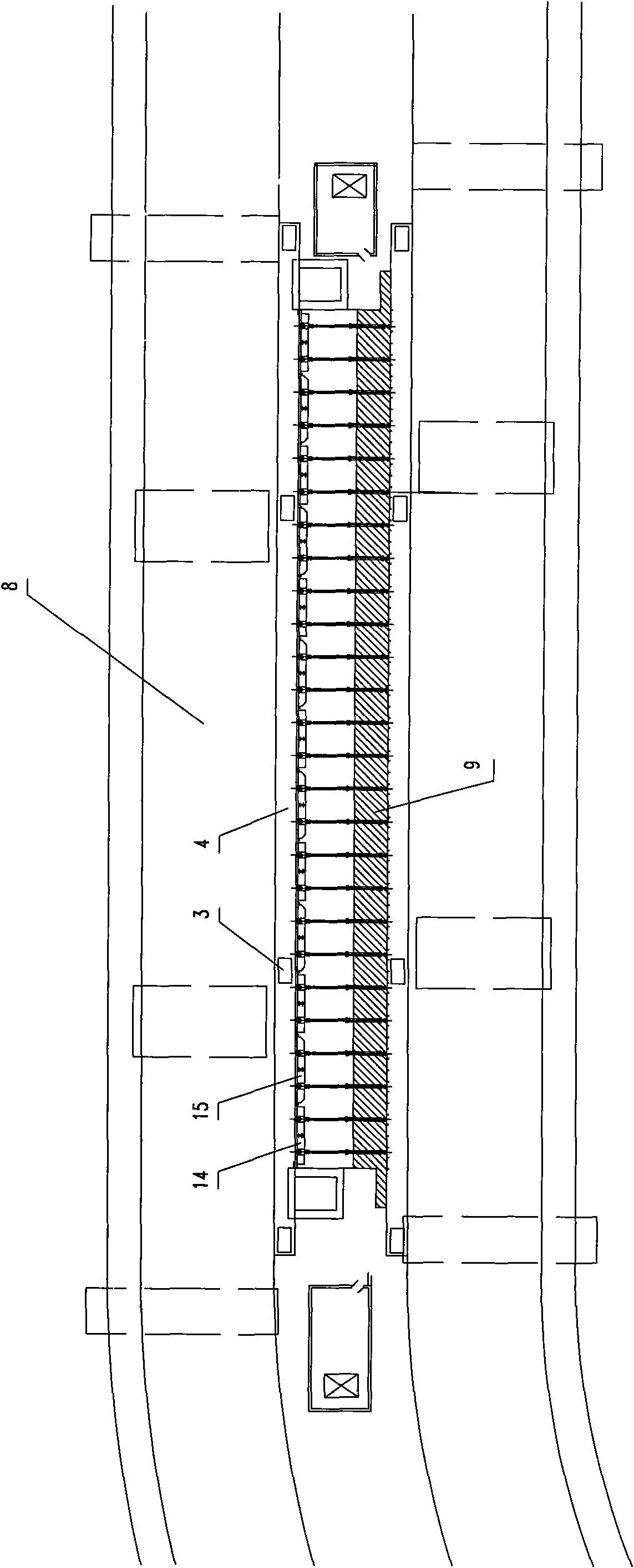 Hydraulic upward turnover type gate