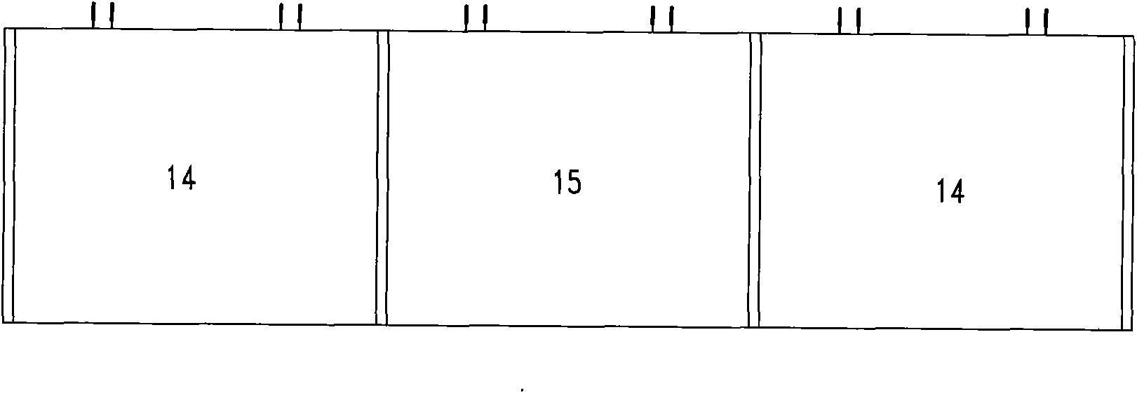 Hydraulic upward turnover type gate