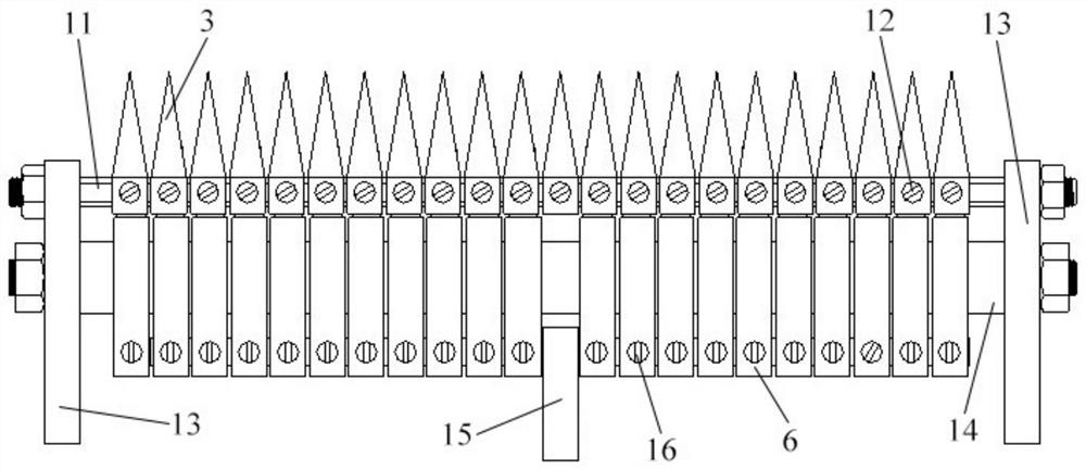 A split type reciprocating cutter