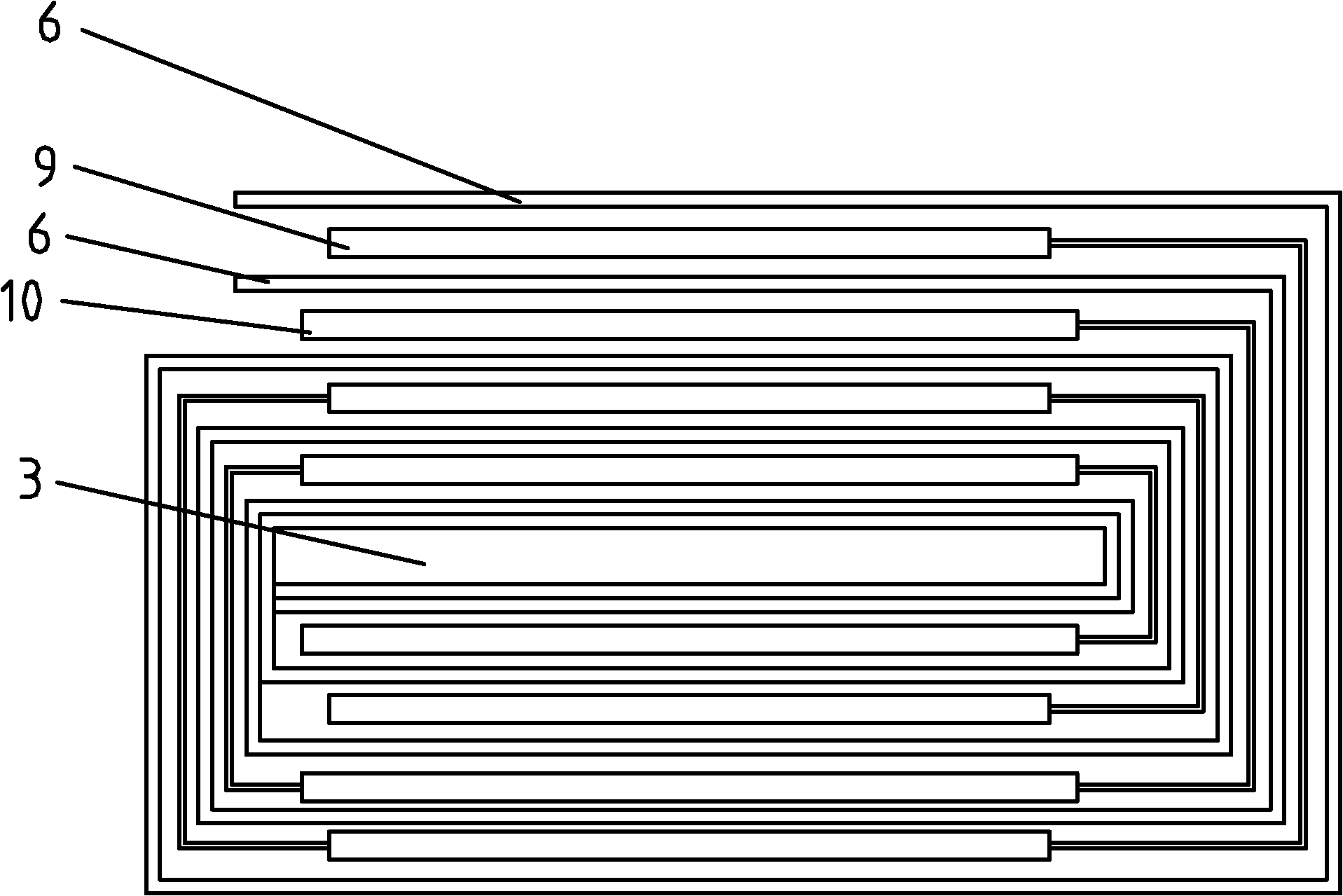 Coiled laminate square lithium-ion battery cell and preparation method thereof