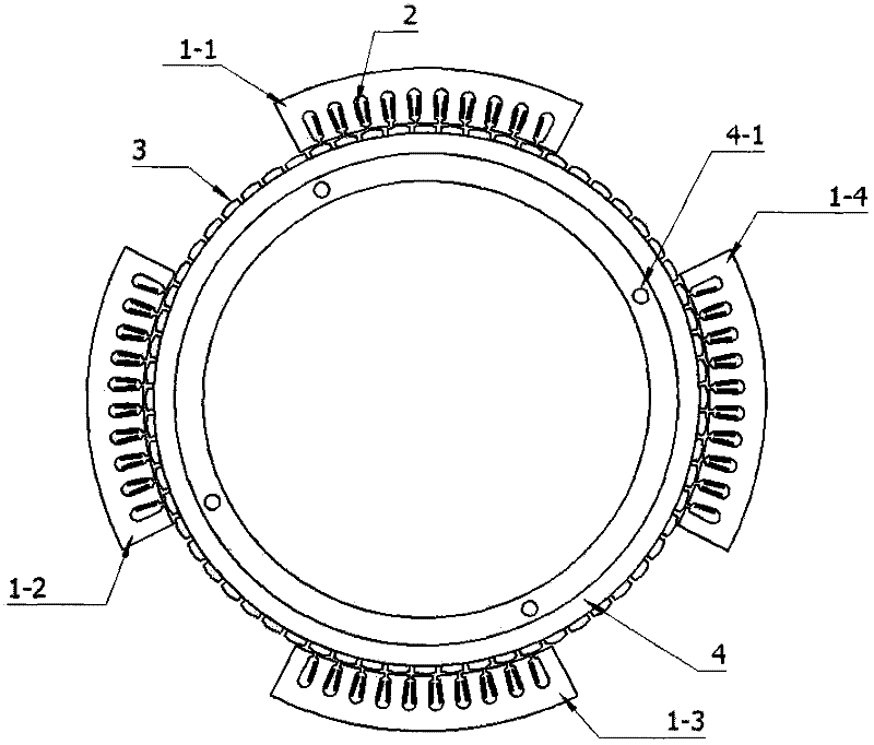 Multi-stator arc motor for photoelectric tracking equipment