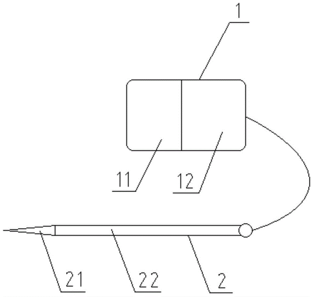 Heat needle therapy device