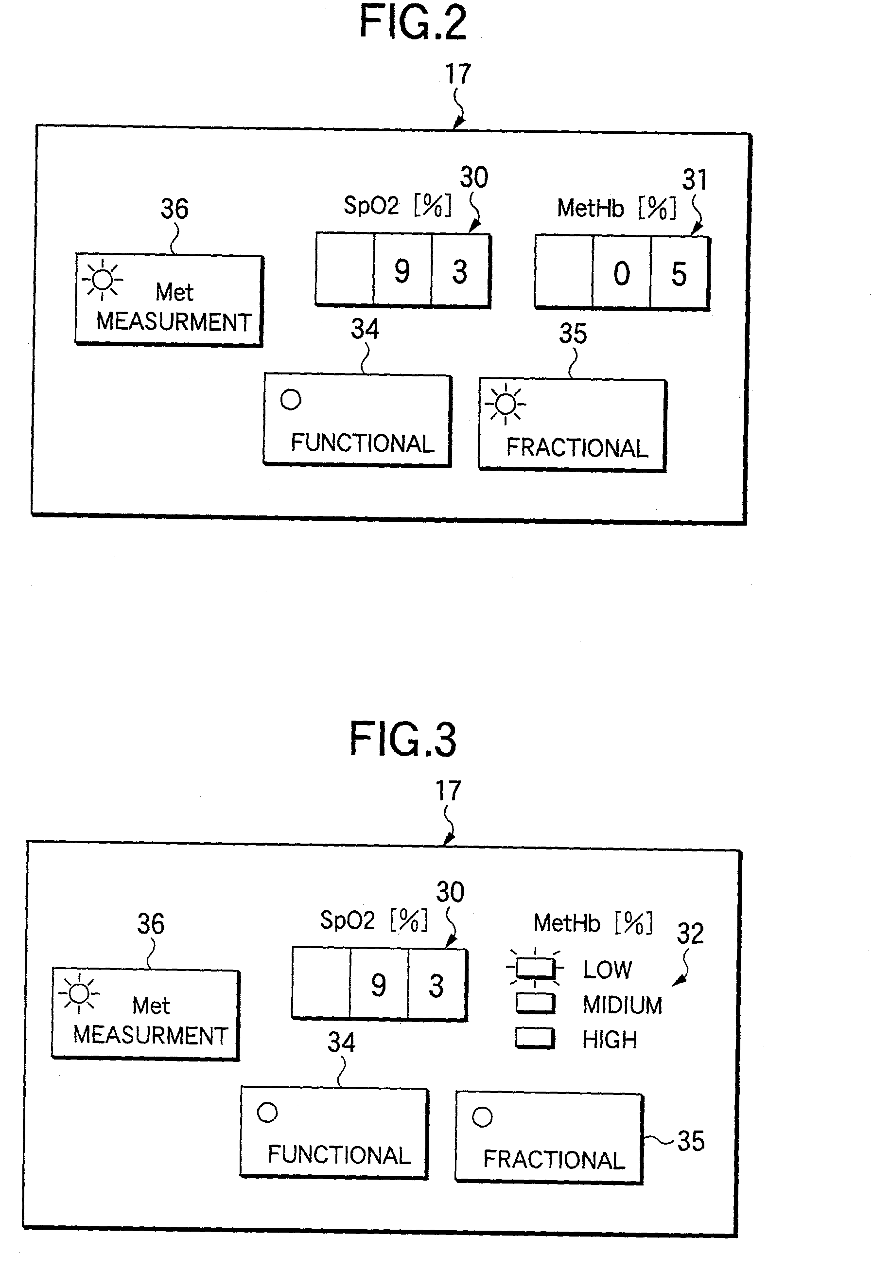 Apparatus for determining concentrations of hemoglobins