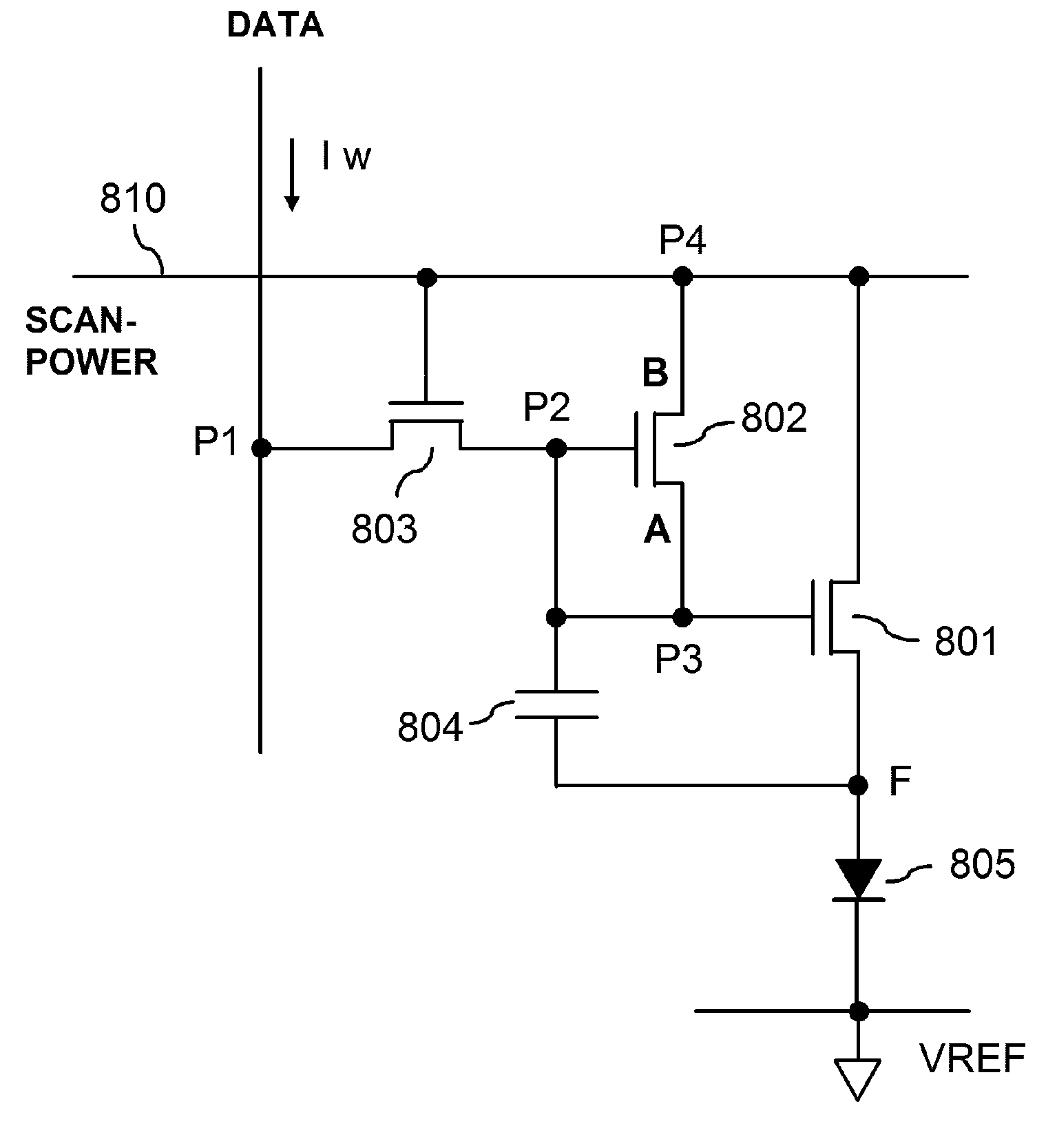 Active matrix light emitting device display pixel circuit and drive method