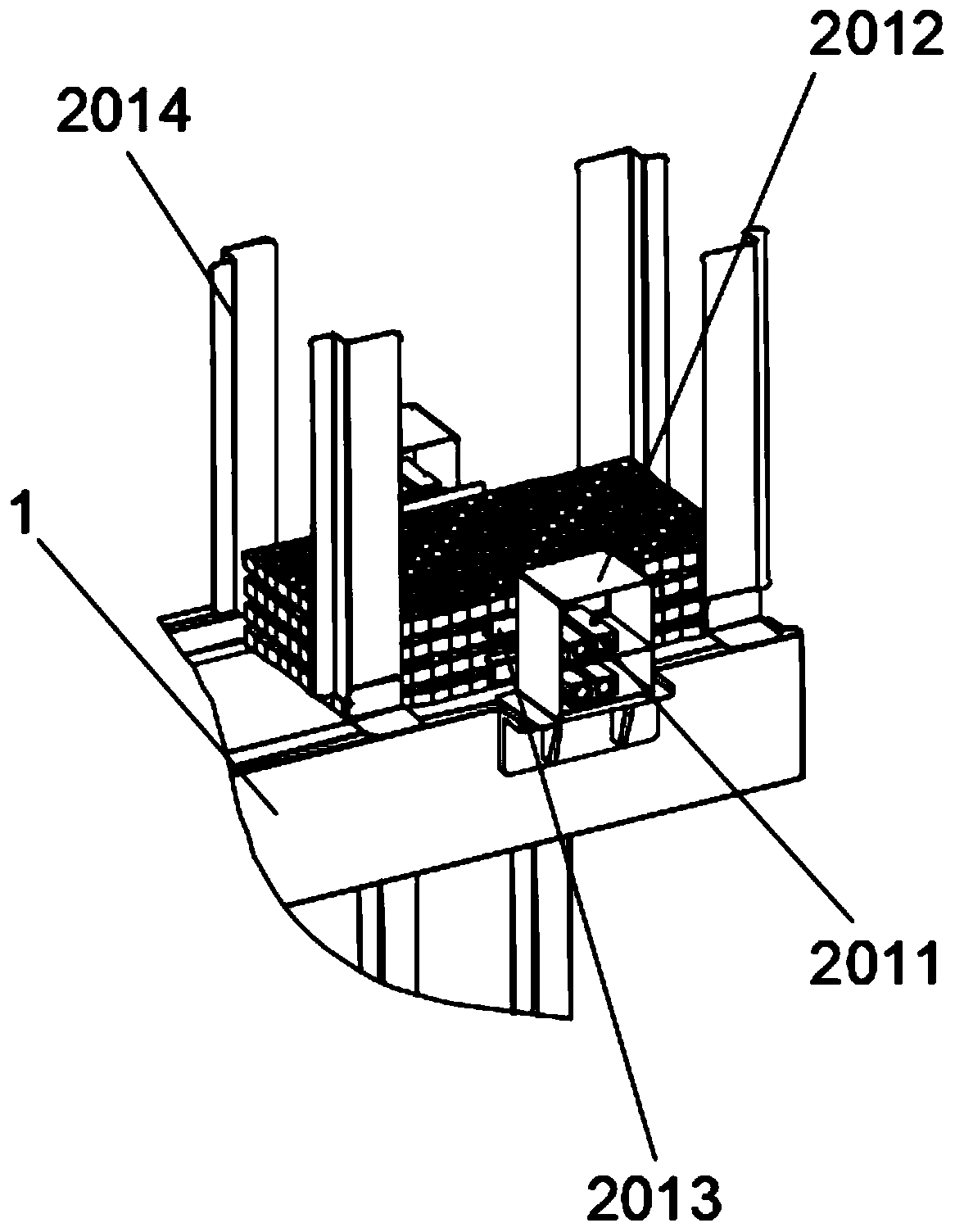 Automatic plug tray feeding infiltration seeding device