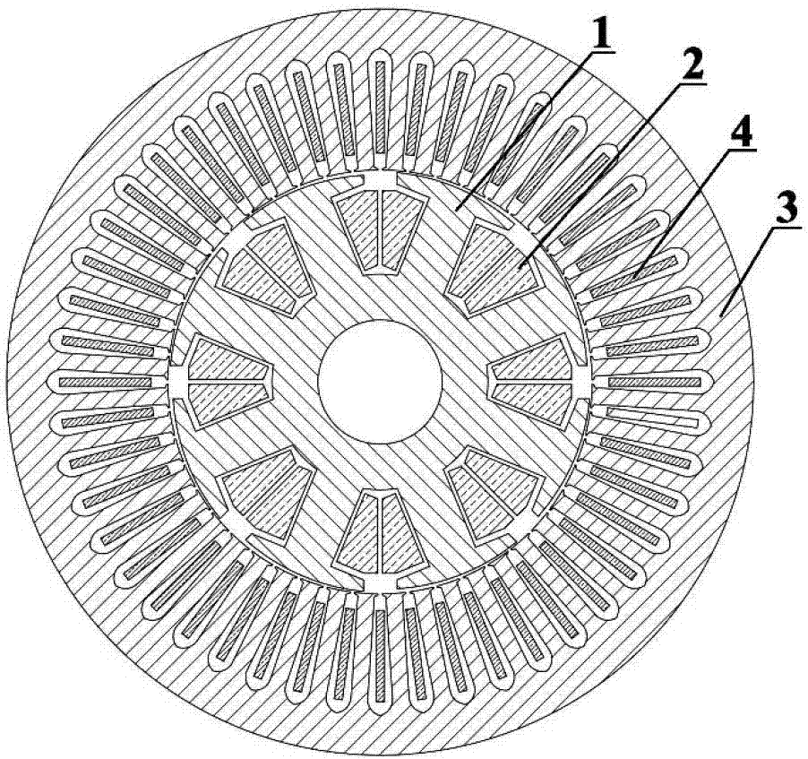 Novel gradient asymmetric air gap electrical excitation motor