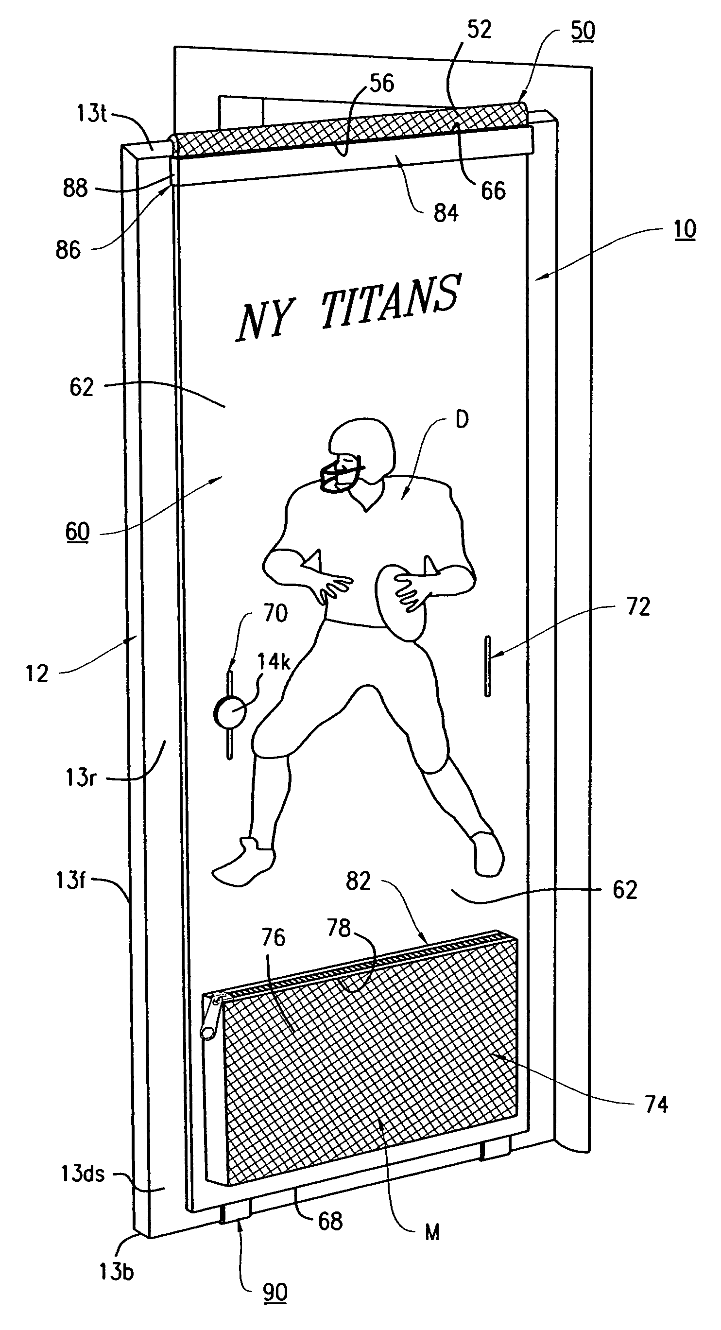 Door cover with storage pockets