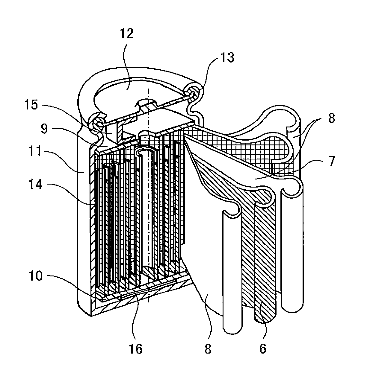 Battery, method of manufacturing the same and non-aqueous secondary battery using the same