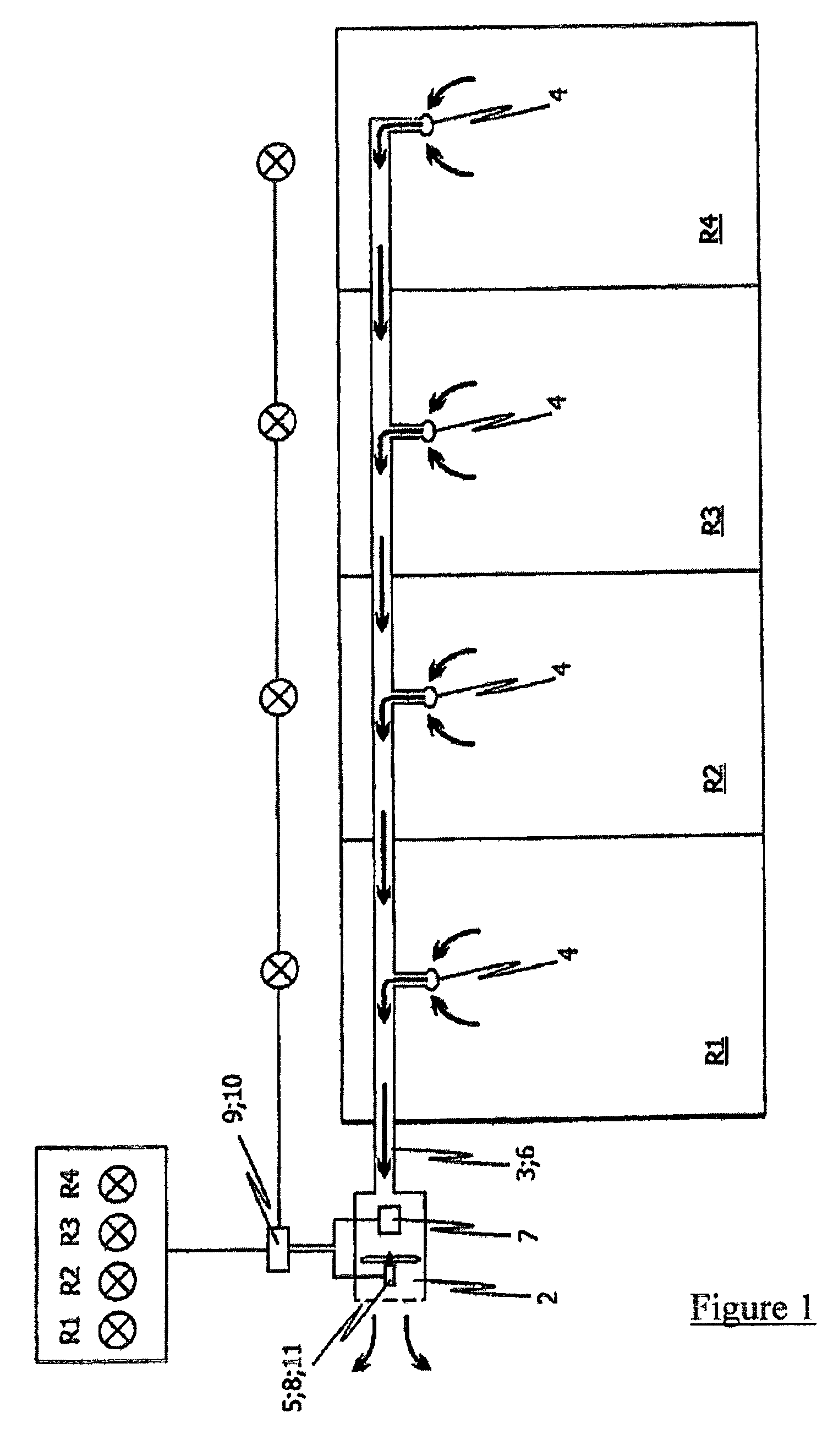 Method and device for identifying and localizing a fire