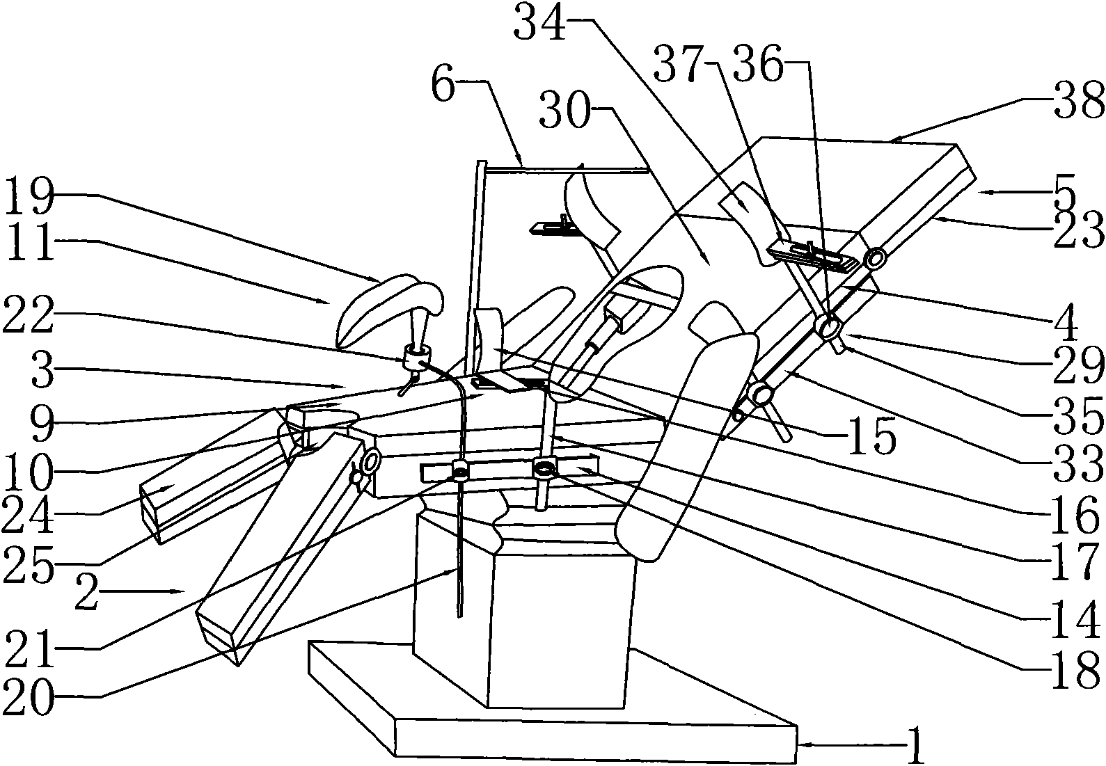 Medical chair with multi-body-position adjusting function