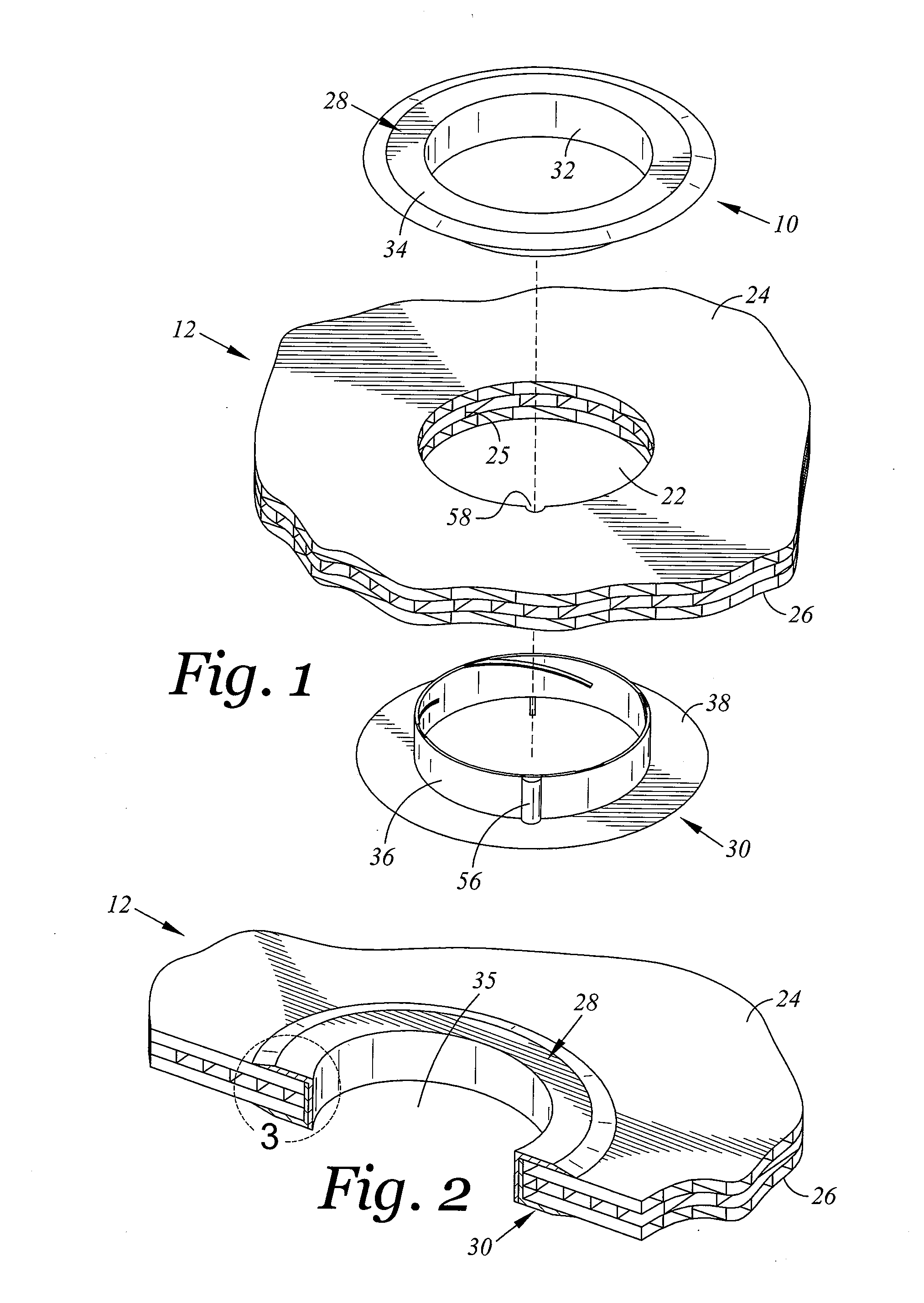 Composite Panel Insert Ring and Method of Using the Same