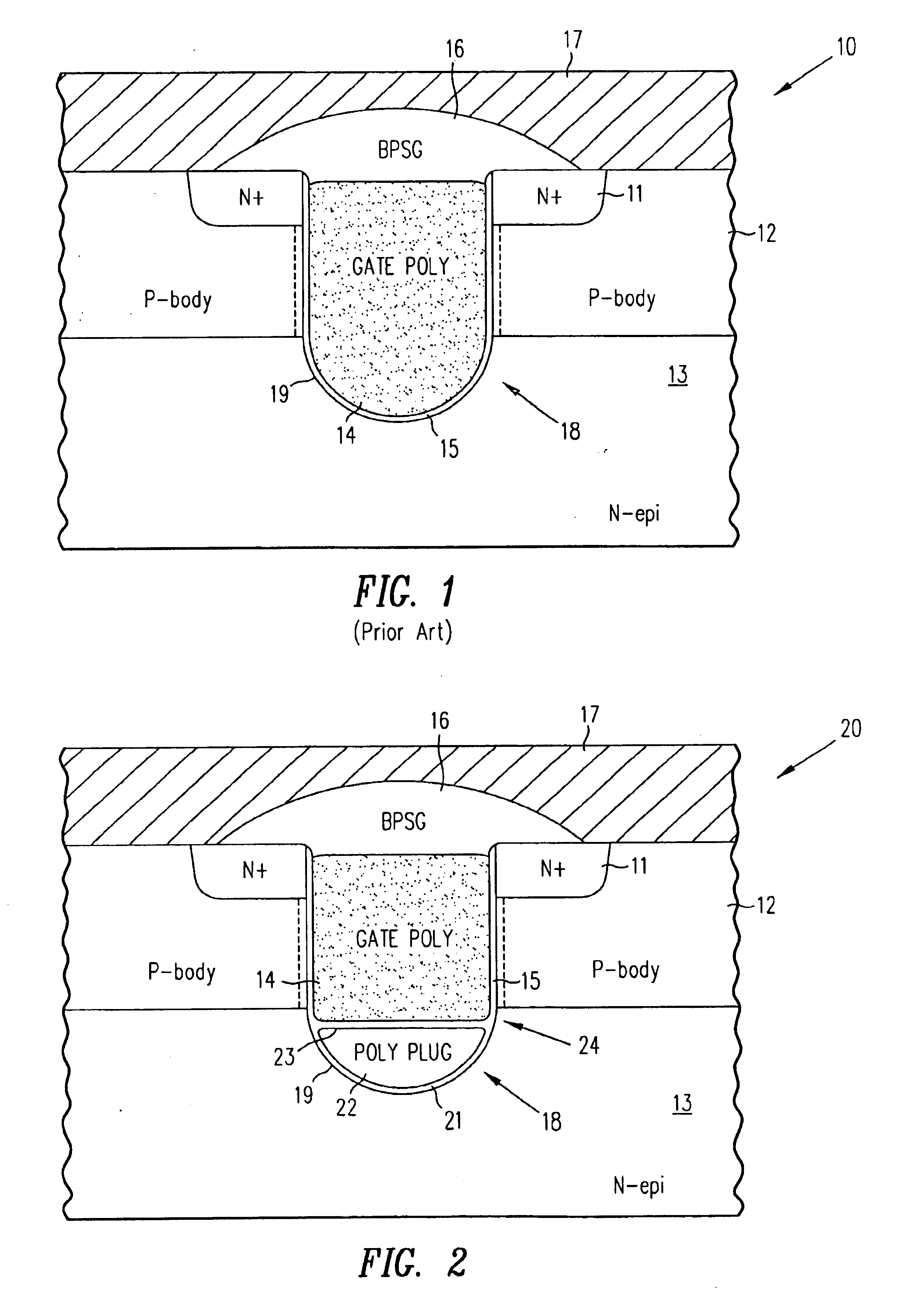 Method of fabricating trench MIS device with graduated gate oxide layer