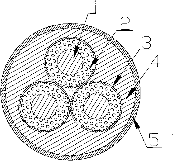 Circular-flat integrated cable for electric submersible pump