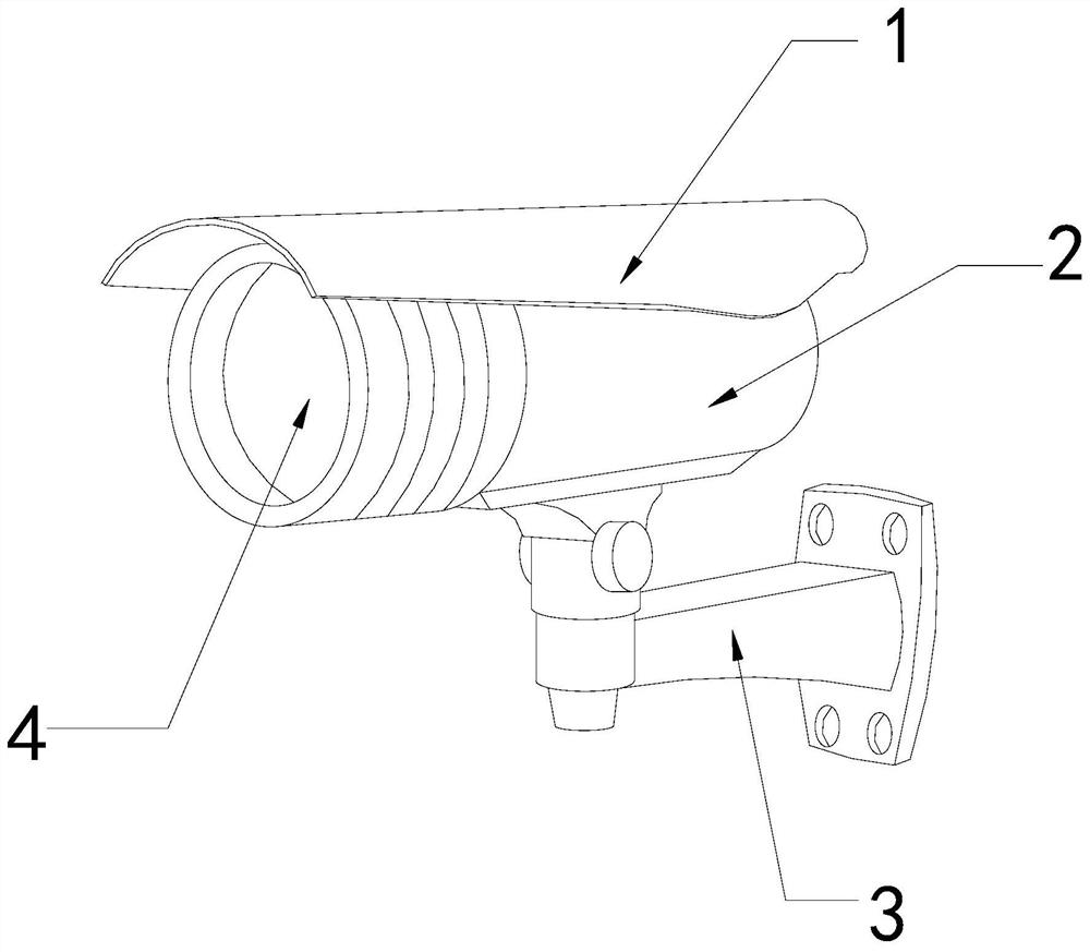 Camera with dustproof function for agricultural machinery