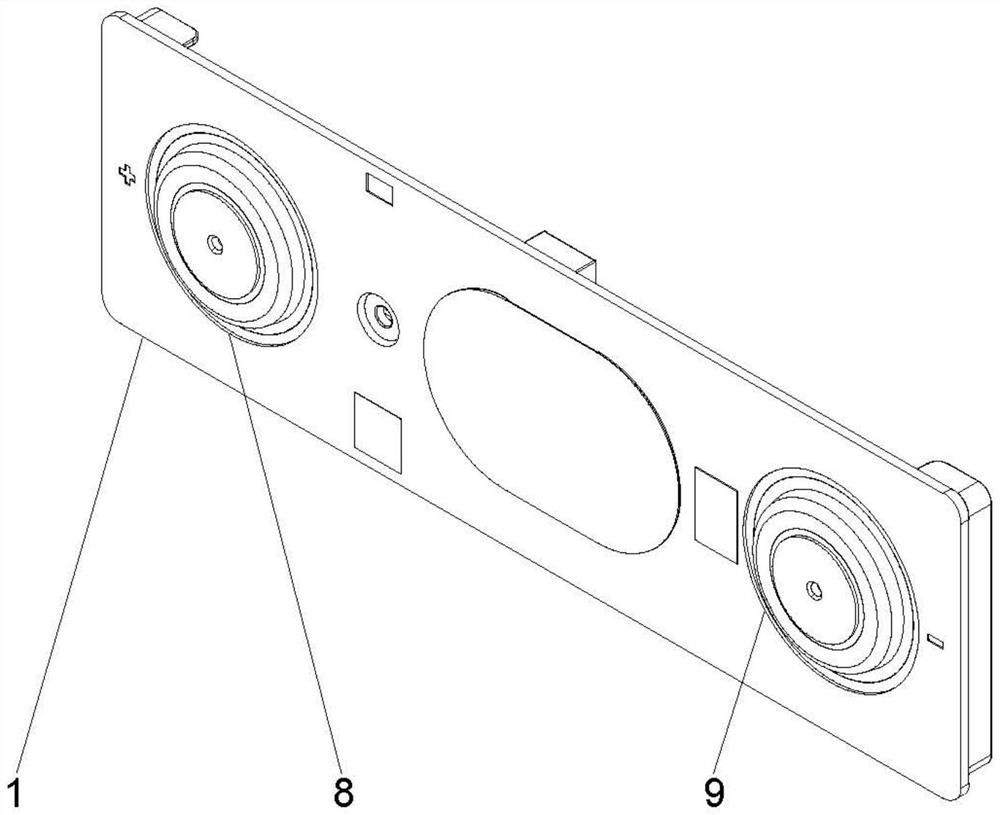 Cover plate assembly with battery aluminum adapter plate