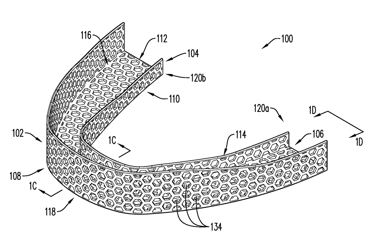 Reinforcing splint for oral appliance