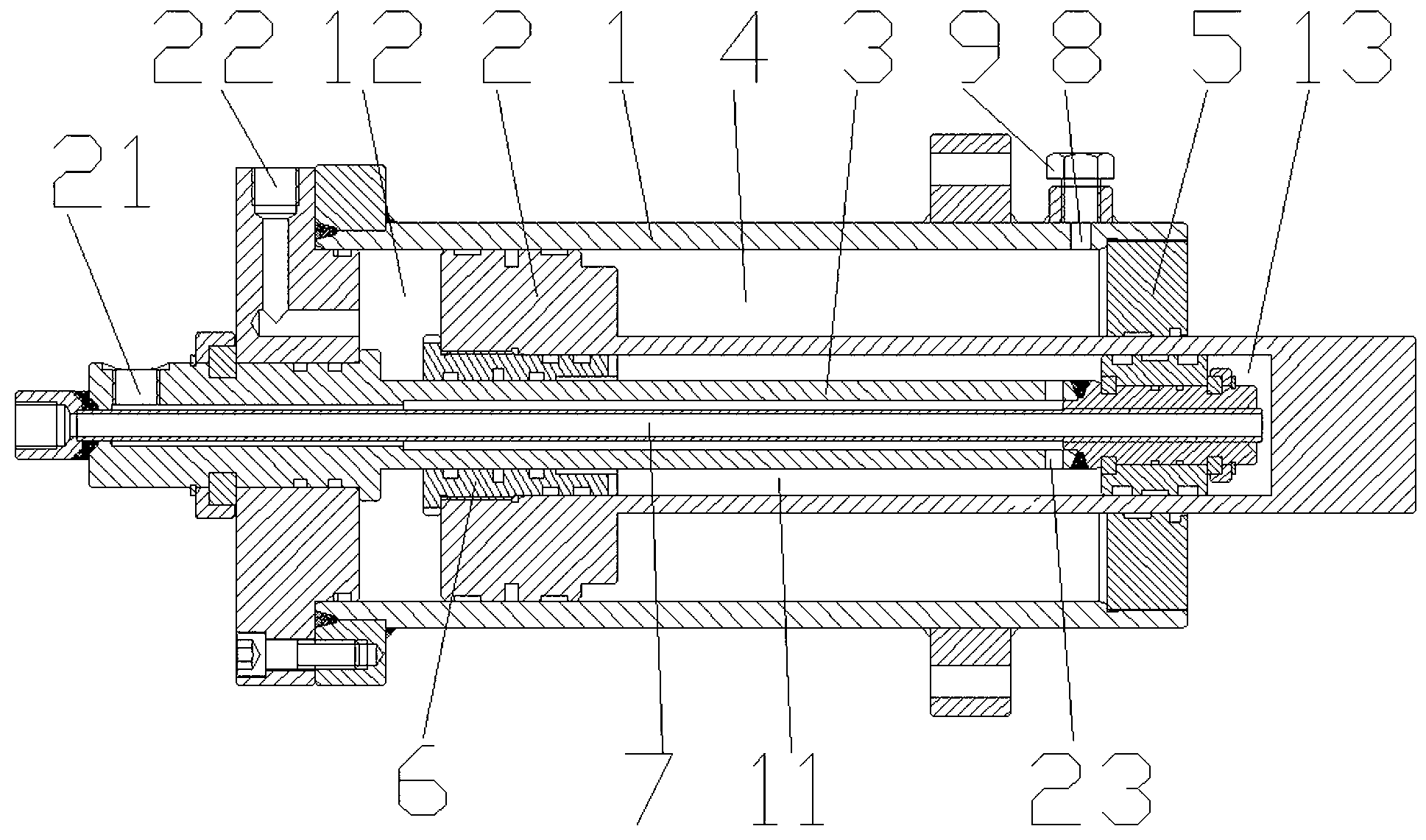 Quick double-acting hydraulic cylinder