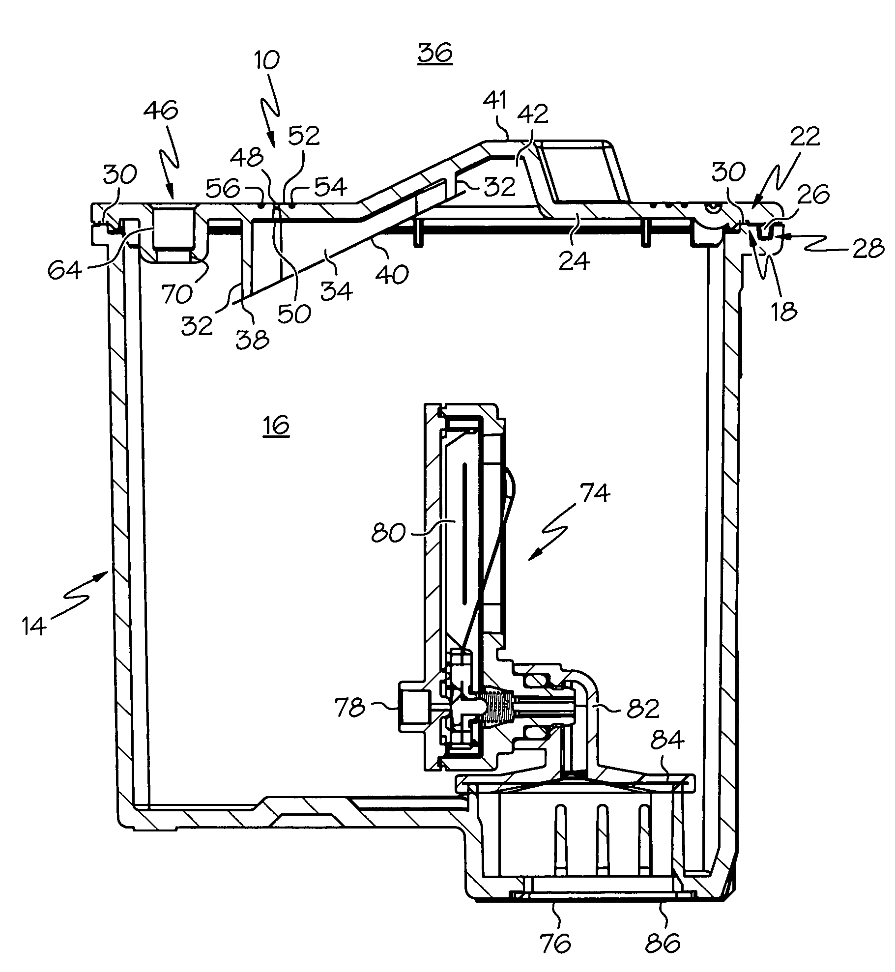 Semipermeable membrane for an ink reservoir and method of attaching the same