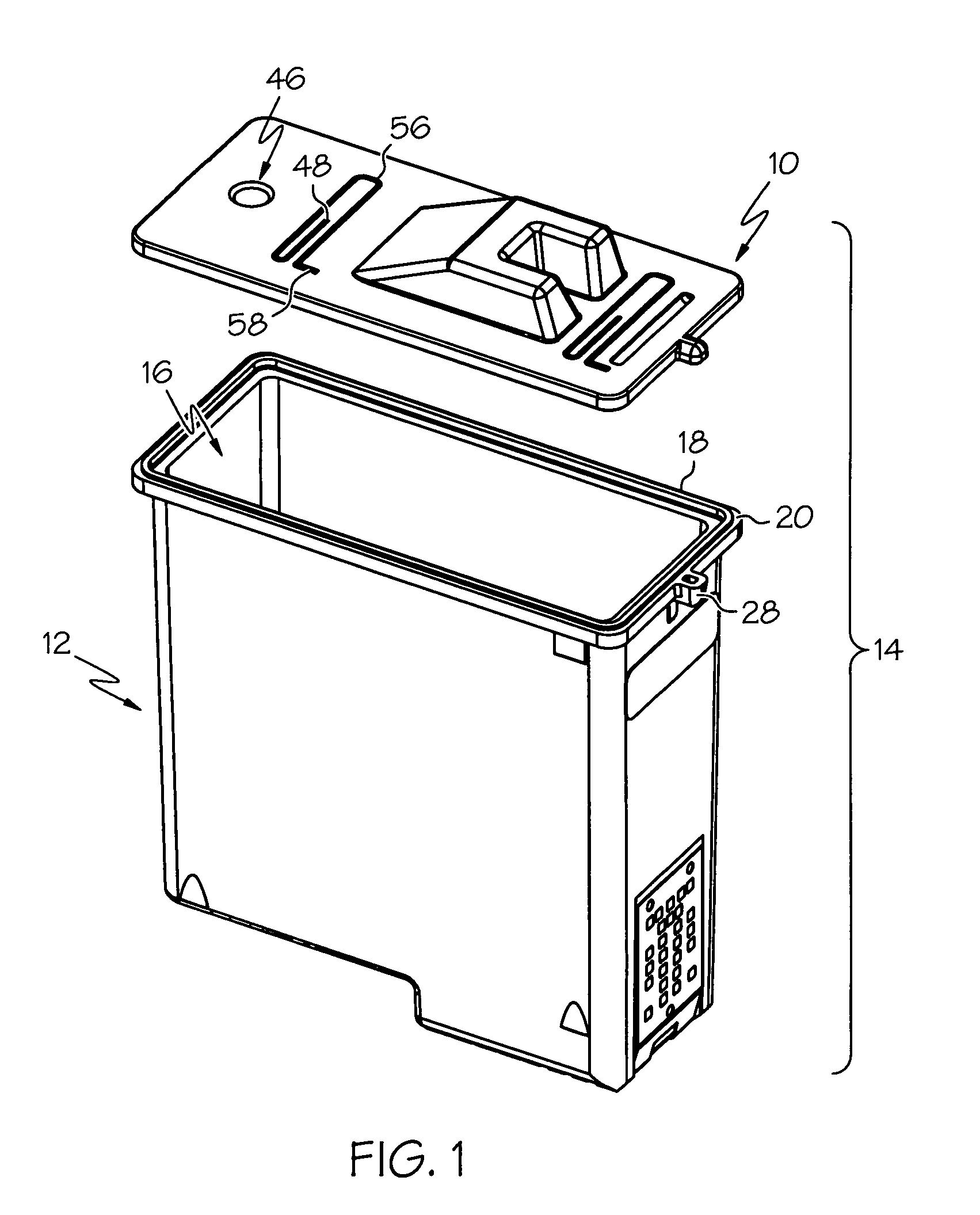 Semipermeable membrane for an ink reservoir and method of attaching the same