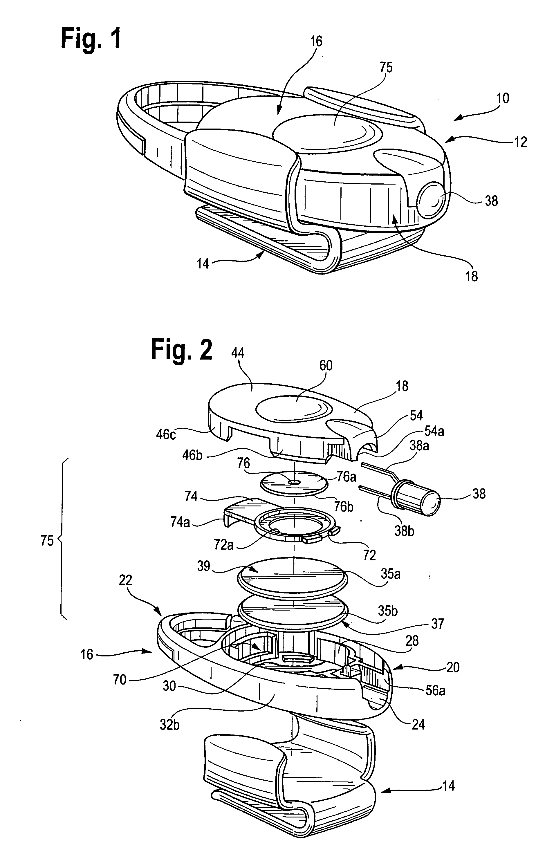 Miniature LED flashlight having split ring