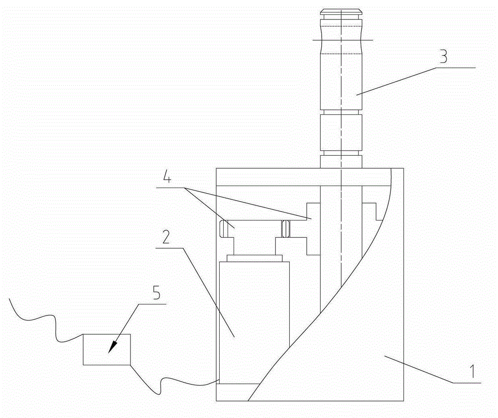 Automatic fluid modulation device for liquid injection forming mold