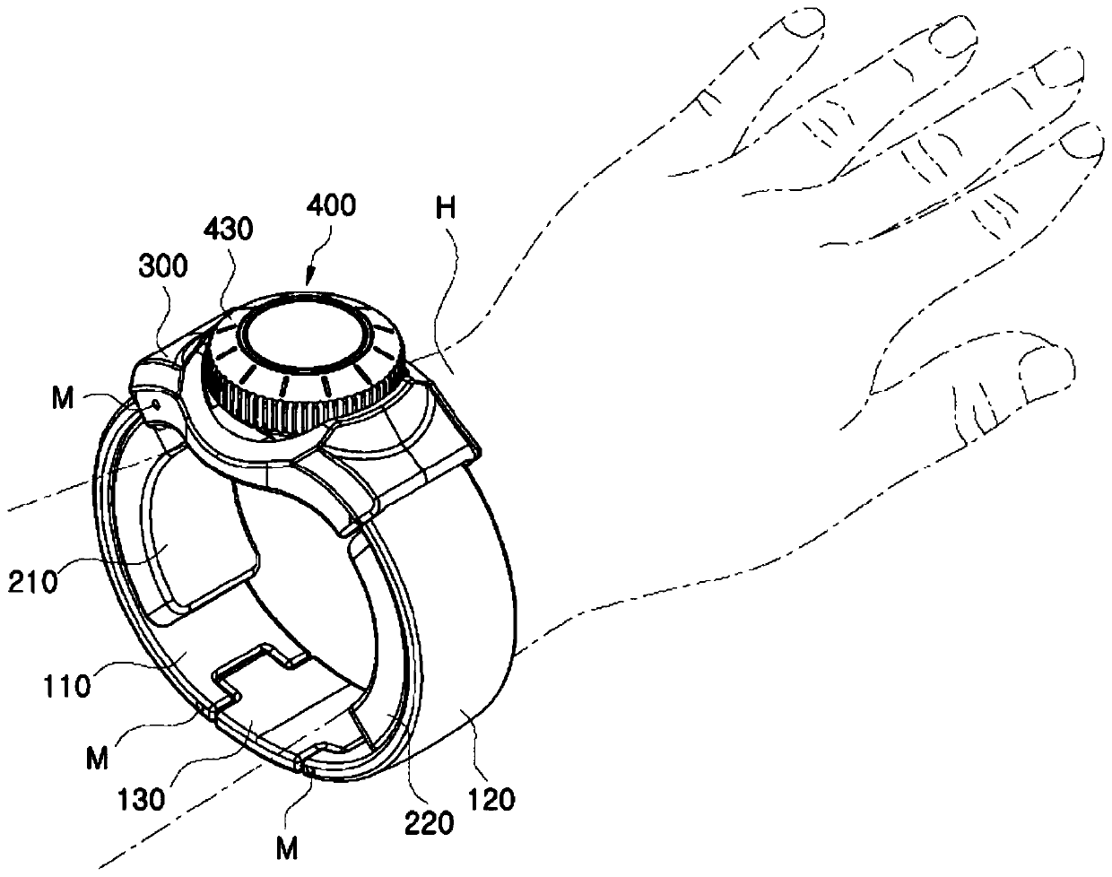 Wrist protecting band