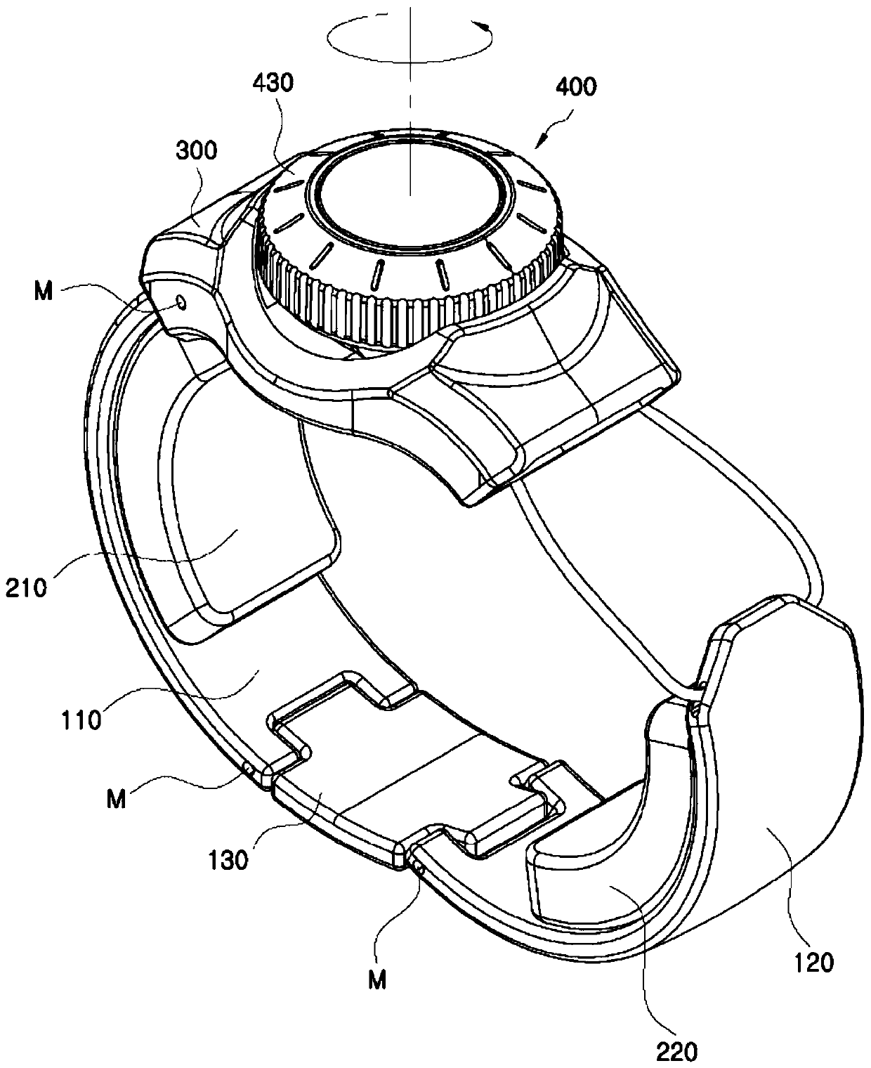 Wrist protecting band