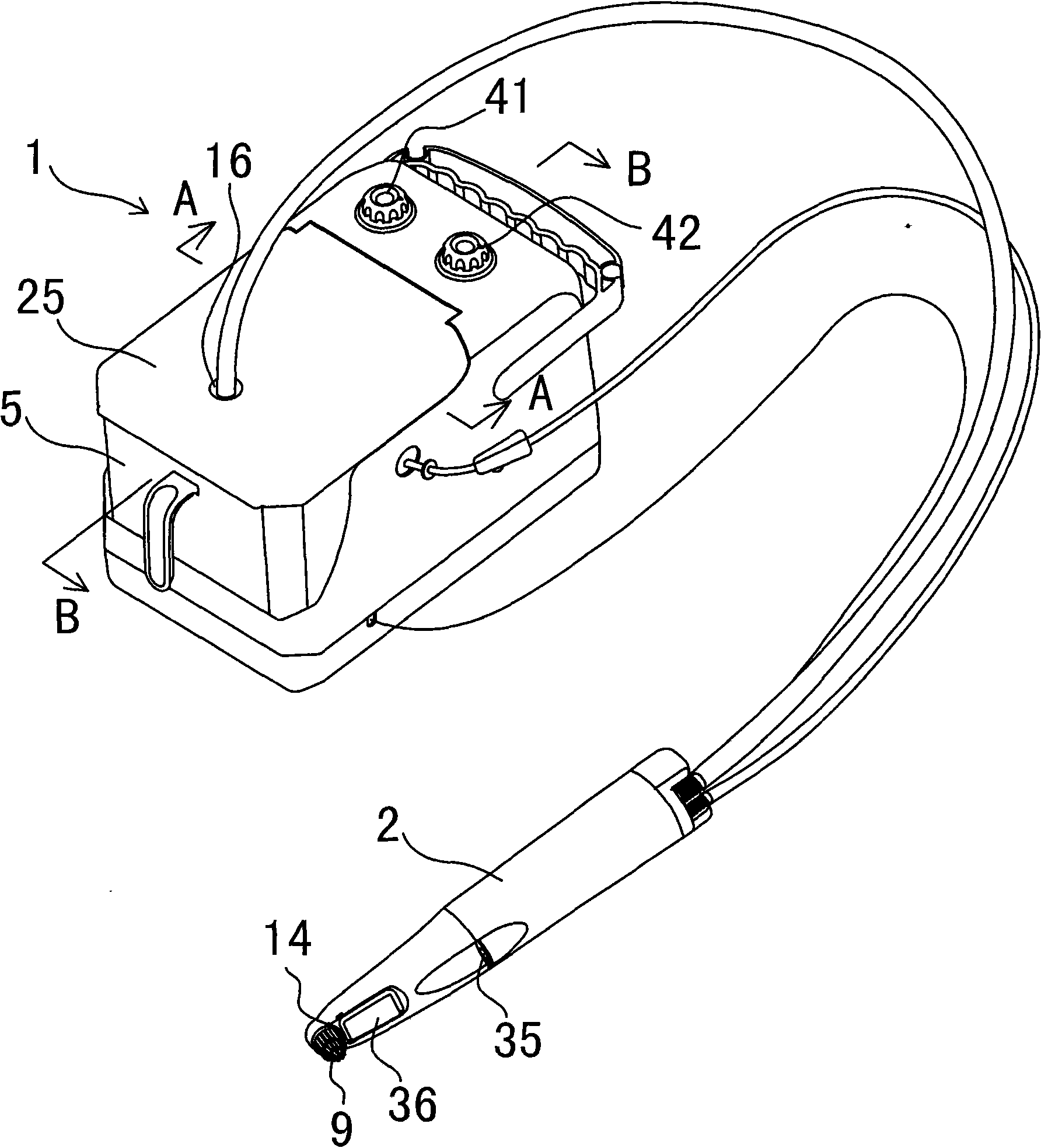 Oral cavity cleaning and nursing machine