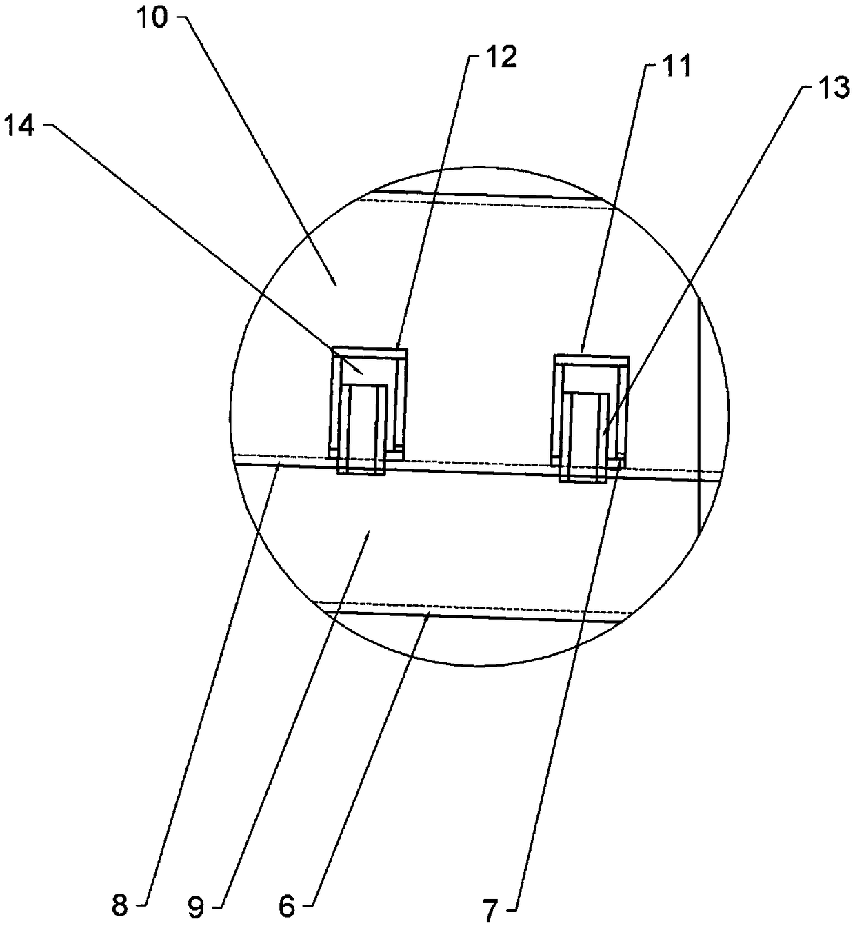 Incoming and outgoing sand roasting device